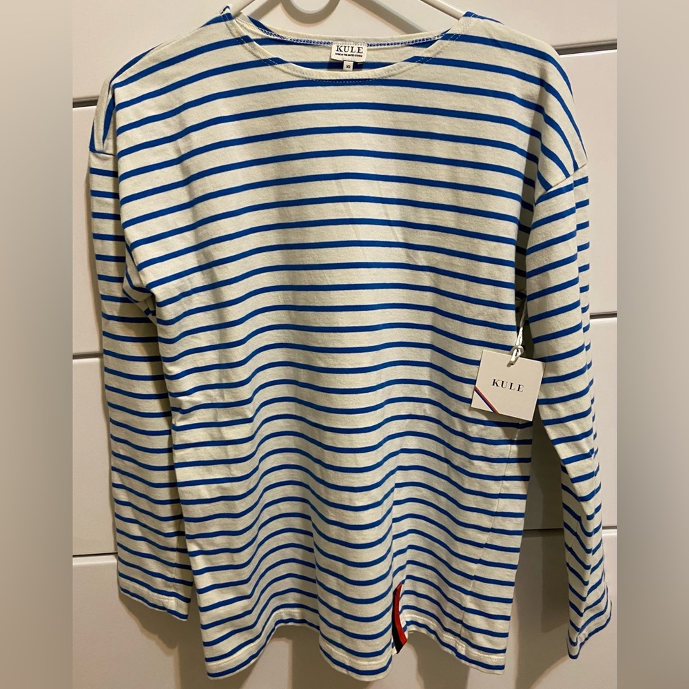 KULE The Boyfriend, Cream and Blue brand new
